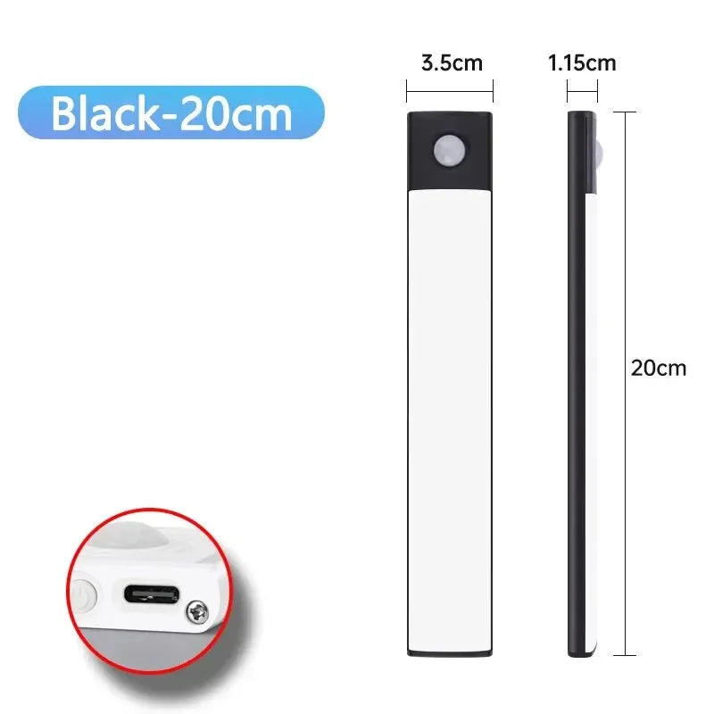 LED sem fio recarregável com sensor