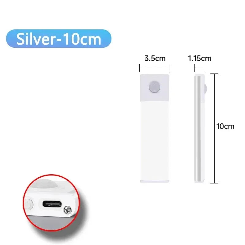 LED sem fio recarregável com sensor