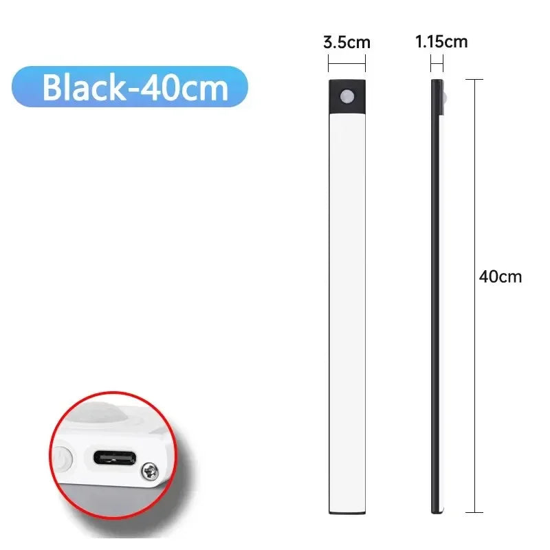 LED sem fio recarregável com sensor